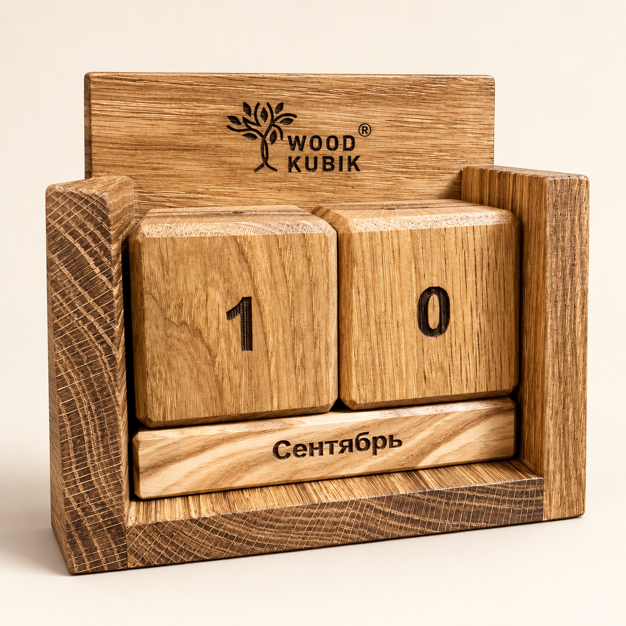 ChatGPT Image 12 сент. 2026 г., 22_59_53 Вечный календарь настольный из дуба Wood Kubik